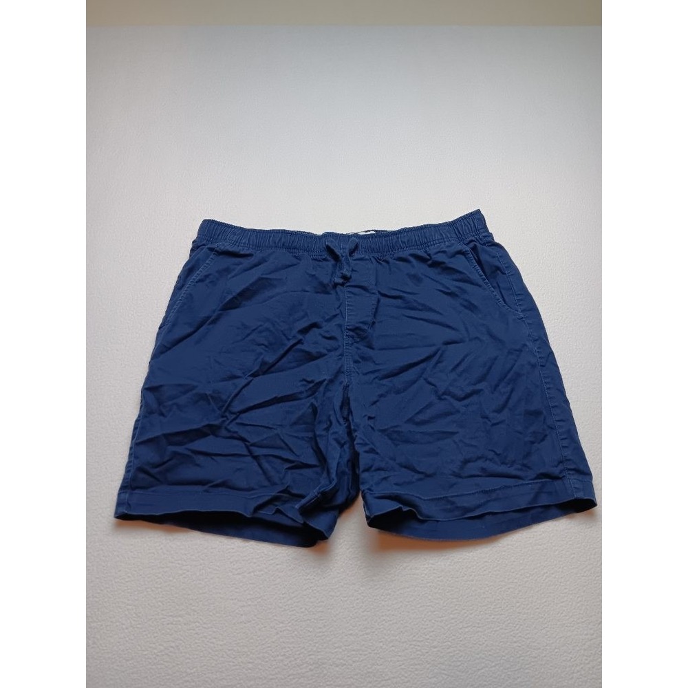 Old Navy Jogger Shorts Mens L Navy Blue Built-In Flex Elastic Waist Pull-On